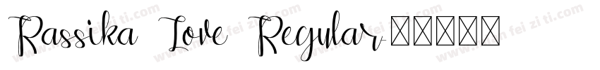 Rassika Love Regular字体转换